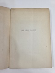 The Indian Problem Viscount Halifax 1942 Oxford University Press 31 Pages