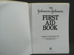 Johnson & Johnson First Aid Book, 1985 Hard Cover 174 Pages