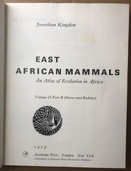 East African Mammals Volume IIB (1974 edition) By Jonathan Kingdon – Rare 