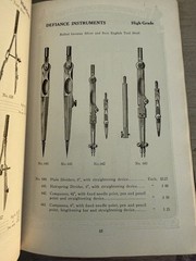 1916 Defiance Drawing Materials Catalog Blueprint WWI War Dept Antique Book