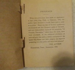 Mr. Durant of Salt Lake City: „That Mormon”./ FAIR 1905 Softcover. 221 pages.