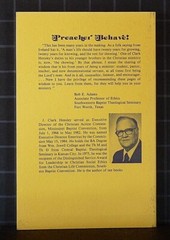 Preacher Behave! Pointers on Ministerial Ethics by J. Clark Hensley 2928
