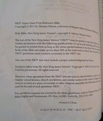 Super Giant Print Bible-NKJV – Imitation Leather, Nelson – NO BOX, GOOD Cond