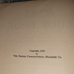 1916 Nyal Cook Book by Janet McKenzie Hill Boston Cooking School Illustrated