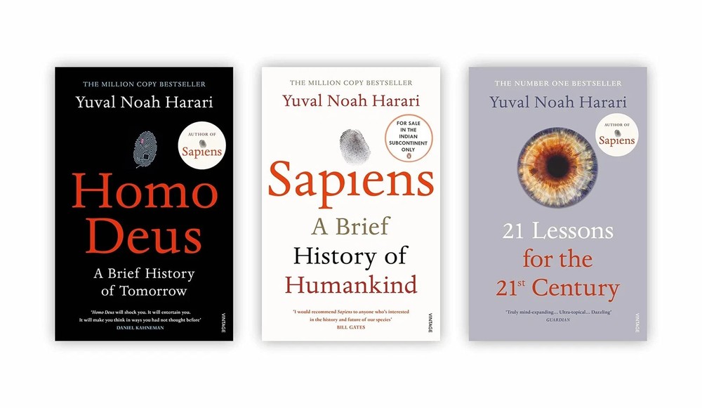 Yuval Noah Harari Books Set (Sapiens, Homo Deus, 21 Lessons for 21st Century…