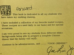 the red apron… chinese cooking by gee-lin jue, Instructor (1975, 1980) 44 pages
