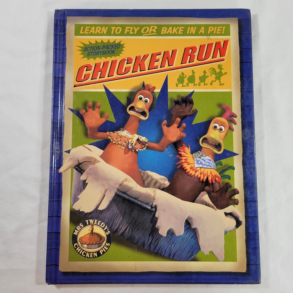 Chicken Run Hardcover Book 2000 First Edition DreamWorks Aardman Lawrence David