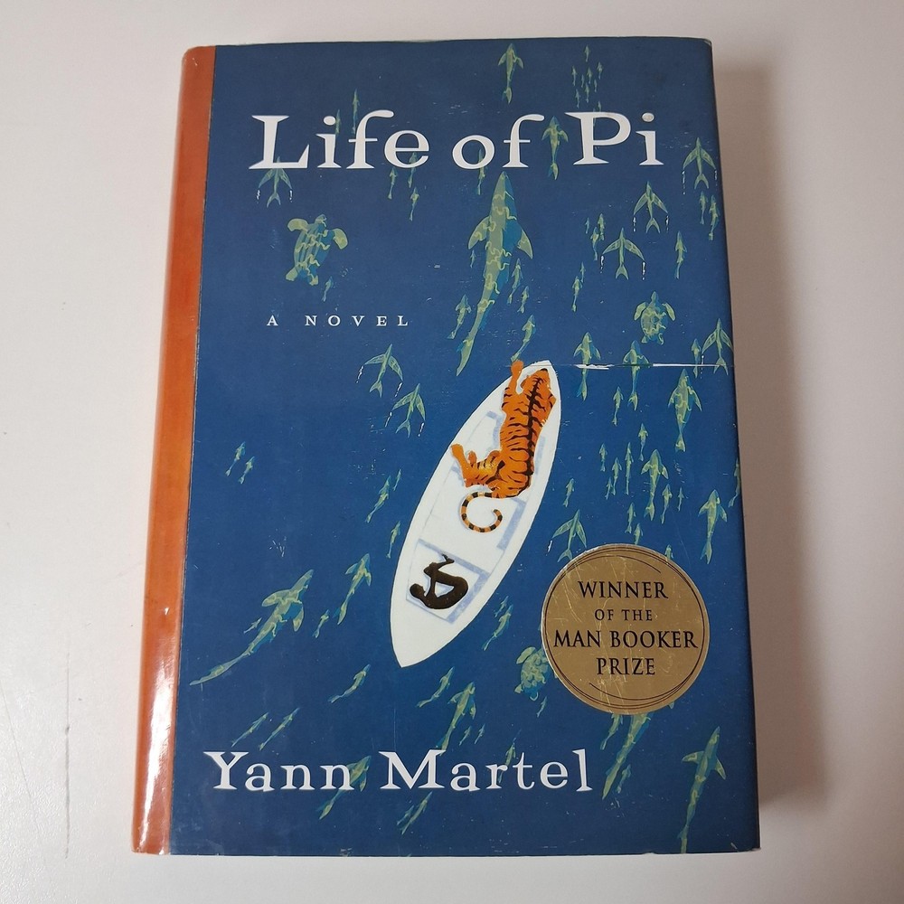 Life Of Pi A Novel Yann Martel Harcourt Blue HC DJ First Edition 2001 USA