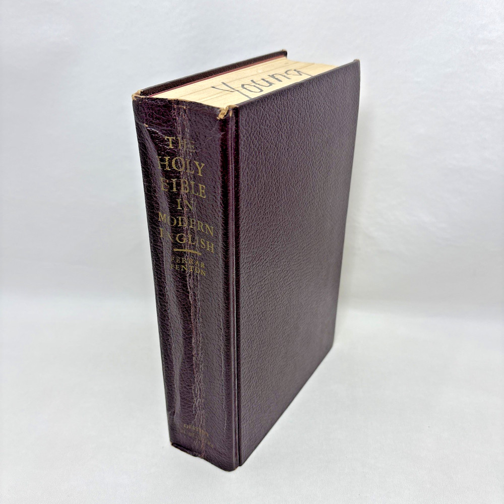 The Holy Bible in Modern English Vtg Ferrar Fenton HC Large Type Edition 1966