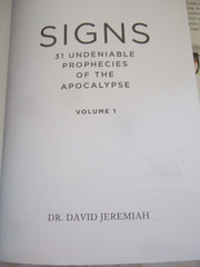 DR. DAVID JEREMIAH HC BOOK, STUDY GUIDES 1&3 + 31 LESSONS THE BOOK OF SIGNS