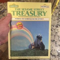 Complete Sesame Street Treasury Set 1-15 w/ Big Bird Holder 1983 CTW Books