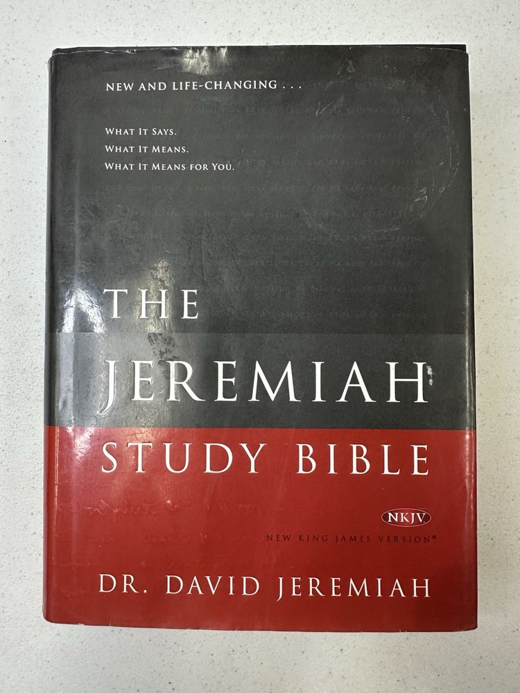 The Jeremiah Study Bible NKJV Dr David Jeremiah 2013 Hardcover w/Dust Jacket