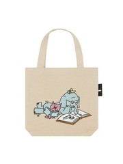 Elephant & Piggie Read Mini Tote Bag 10.5″W x 10.5″H by Out of Print