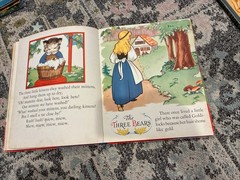 Vintage THREE FAMOUS STORIES Three Little Kittens Three Bears Three Pigs 1941