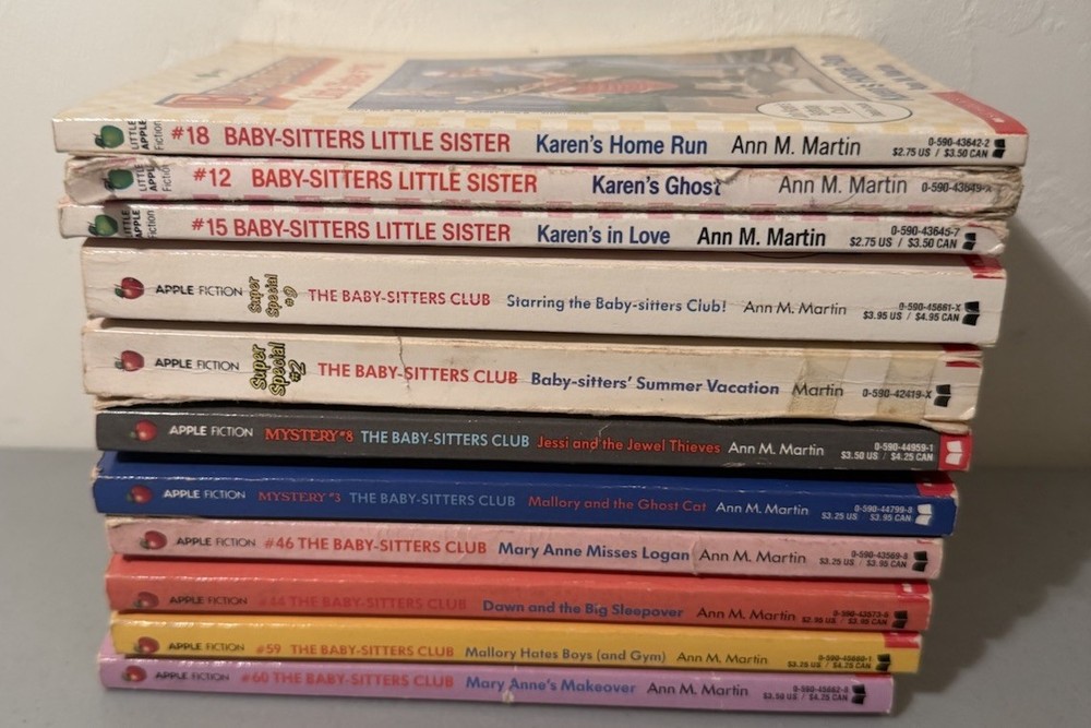Babysitters Club Lot Of 11 Books Paperback Apple Scholastic 1990s Super Special