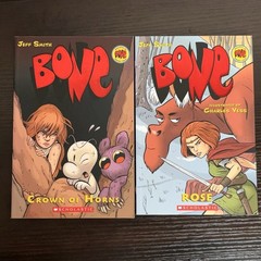 Lot of 10 BONE Graphic Novel Series by Jeff Smith Complete 1-9 & Rose a Prequel