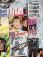 HUGE LOT ~ Duran Duran Memorabilia Books Posters Tourbook Pins Cassettes & More!