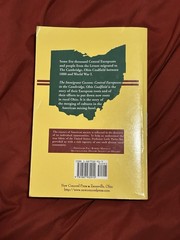 Immigrant Cocoon : Central Europeans in the Cambridge, Ohio by Lorle Porter