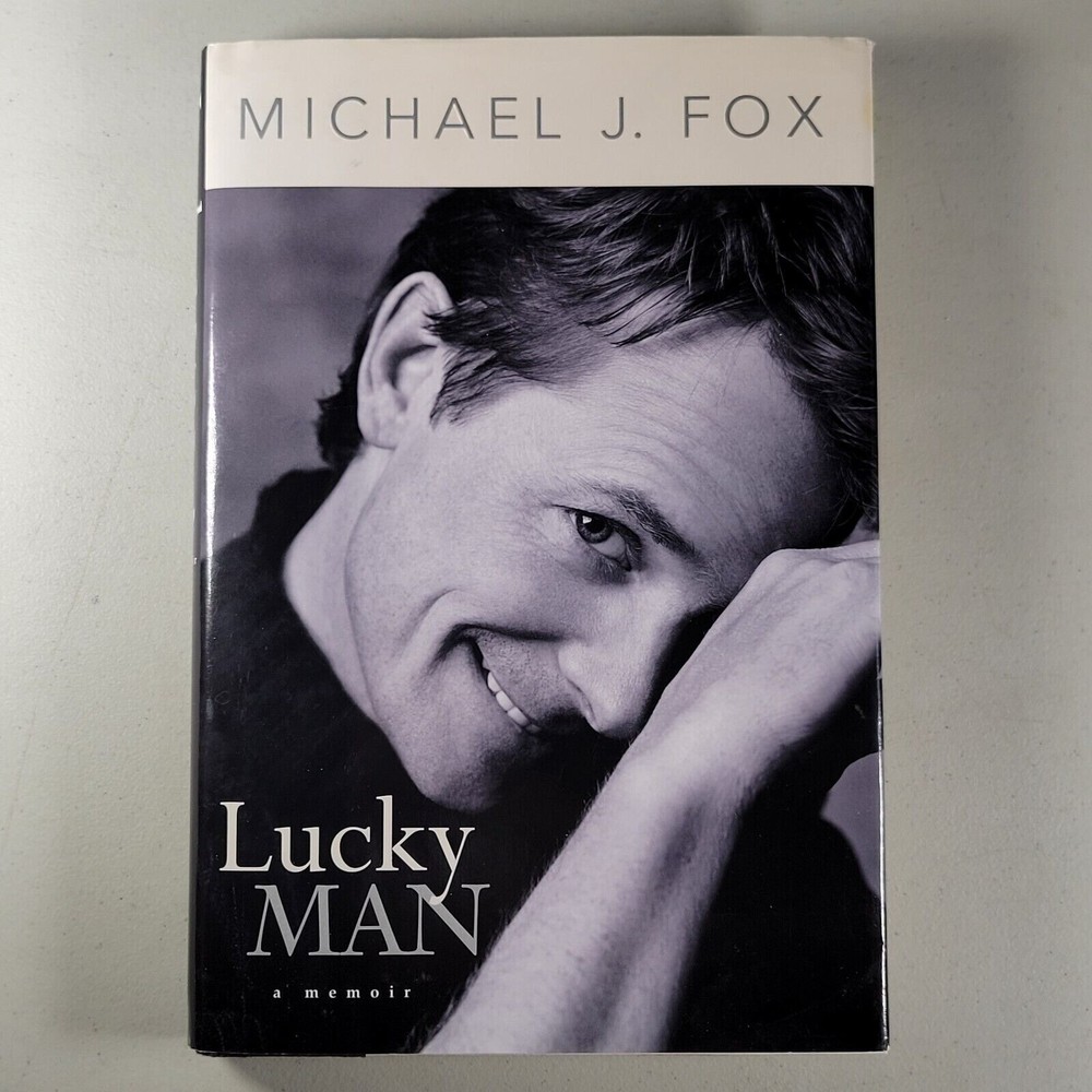 Michael J Fox Lucky Man Book Memoir 2002 Hardcover 260 Pages Celebrity Biography