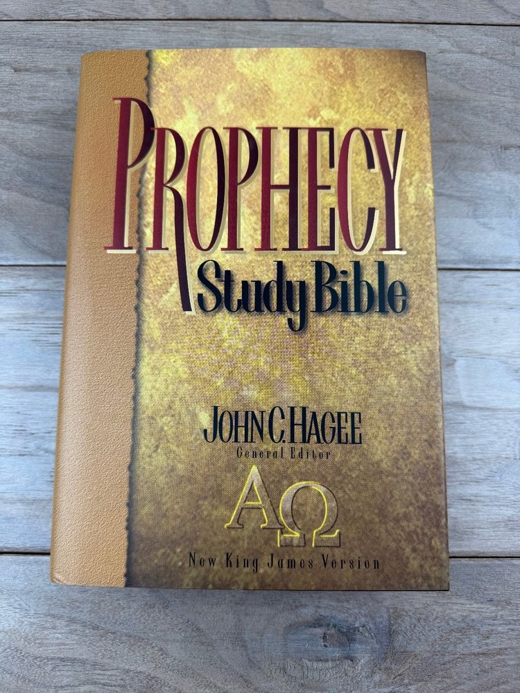 Prophecy Study Bible John Hagee 1997 NKJV Hardcover Christian Biblical Study