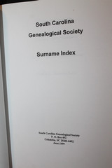 South Carolina Genealogical Society SURNAME DIRECTORY (1999 Soft Cover)