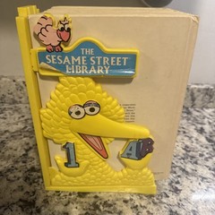 Complete Sesame Street Treasury Set 1-15 w/ Big Bird Holder 1983 CTW Books