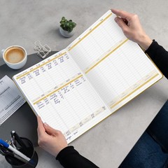 Large Income & Expense Tracker Ledger Book – 2-Year Accounting Notebook for Smal
