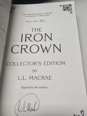 Broken Binding The Iron Crown Dragon Spirits SIGNED Shadow Gate L. L. Macrae