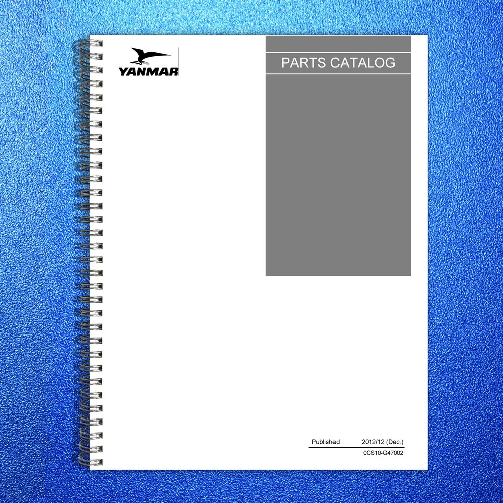 YANMAR Crawler Carrier CR30R-US Parts Catalog Manual 2012 – WIRE BOUND – COVERS