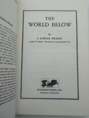 THE WORLD BELOW S Fowler Wright Hyperion Press HC 1976