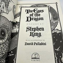 The Eyes of the Dragon by Stephen King 1987 hardback Viking Illustrated 1st Edit