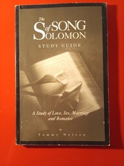 Song of Solomon Study Guide -Tommy Nelson, 1st Edition