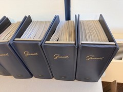 Vintage Gourmet Magazine Bound Volumes Blue Hardcover Kitchen Library Set