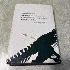 1990 Michael Crichton’s JURASSIC PARK Black Hardcover Borzoi Knopf No Barcode