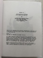 The Matrix II by Valdamar Valerian, 3rd Printing