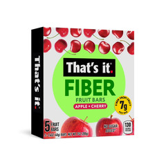 That’S It. Soft & Chewy Apple Cherry Fruit Bars, Gluten Free, 5 Count, Made with