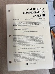 Mixed Set „CALIFORNIA COMPENSATION CASES” 26 bound vols. + 53 loose booklets VG