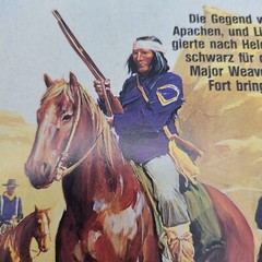 Die Todgeweihten BASTEI G.F Unger Pulp Fiction German Booklet Apache Indian
