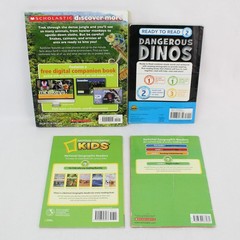 Lot of 4 Scholastic Animal & Dinosaur Books 2010-2014 – Great Condition!