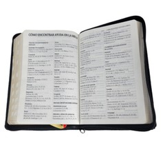 Biblia Letra Grande con Cierre y Concordancia Amplia RV1960 negro con indice