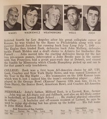 Atlanta Falcons 1970 Fact Book Trade Paperback 104 Pages Tommy Nobis, John Zook