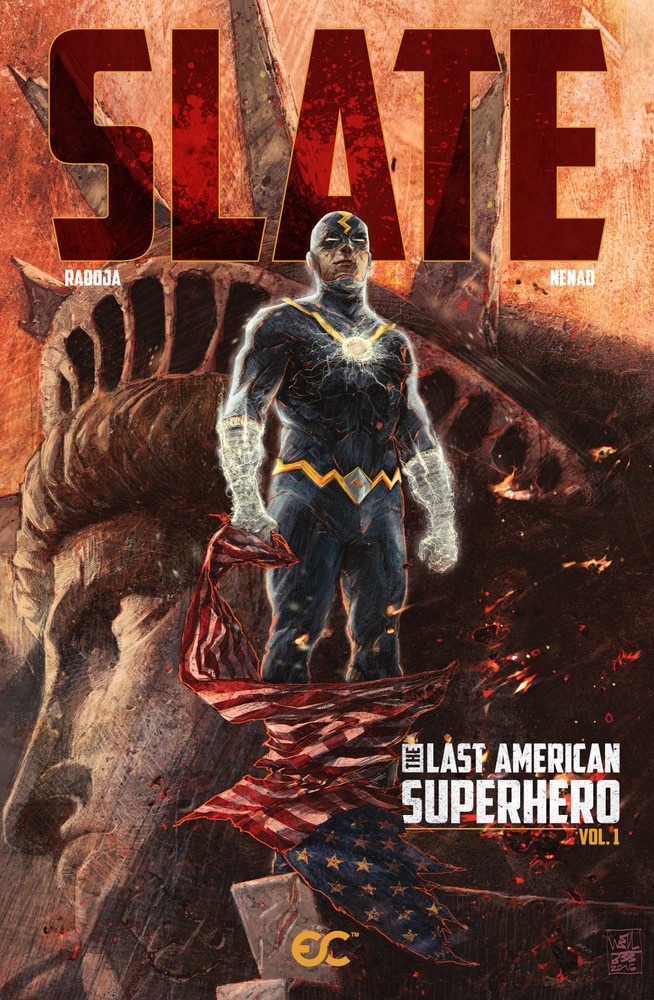 Slate: The Last American Superhero Vol. 1 (signed by artist!), GN, Radoja, Nenad
