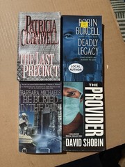 Lot of 10 random murder mystery novel paperback books, various authors B32