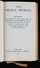 1928 The Small Missal for Servicemen by The MacMillan Company