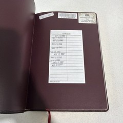 Holy Bible Tyndale Slimline Reference Edition ~ 2004 Bonded Leather Burgundy NLT