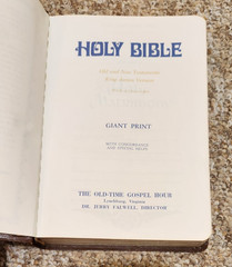 Giant Print OLD TIME GOSPEL HOUR KJV Holy Bible Faith Partners Edition 1976 Set