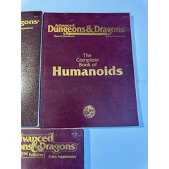 Advanced Dungeons and Dragons Lot of 3 Psionics, Humanoids, Thief’s