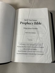 The Jack Van Impe Prophecy Bible New Third Edition King James Version Leather