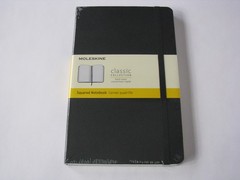 Moleskine Classic Black Hardcover Squared Notebook 240 Pages 5” x 8-1/4” SEALED
