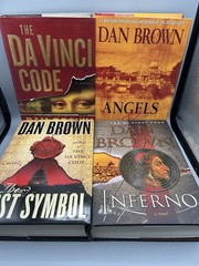 Lot of 4 HARDCOVER Robert Langdon Books by Dan Brown – Da Vinci Code – Inferno